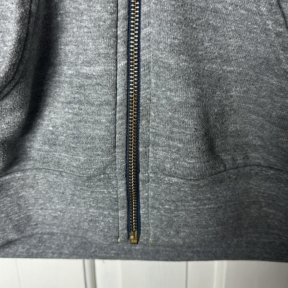 Aviator Nation  Bolt Hoodie Heather Gray Zip-Up Size Small - Picture 3 of 16
